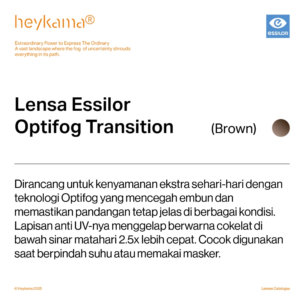 heykama - Lensa Essilor Optifog