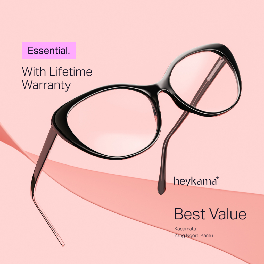 heykama - Frame Kacamata Piyo - Feline Collection ( Kacamata Cat Eye )