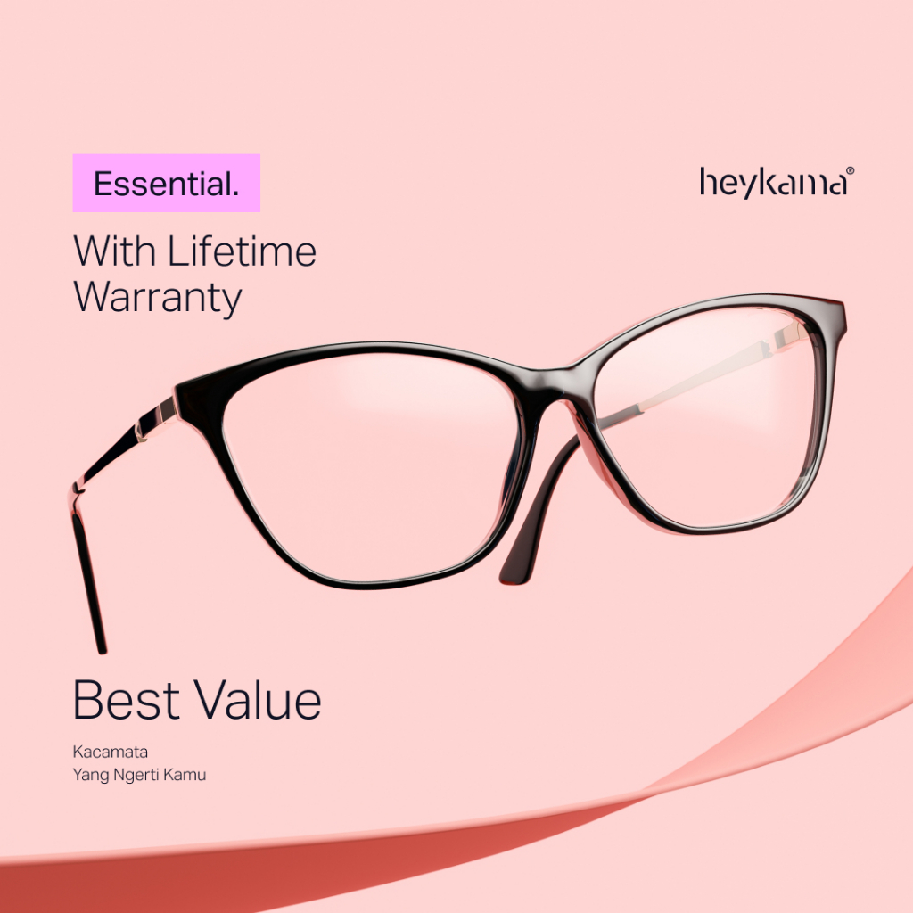 heykama - Frame Kacamata Nalla - Feline Collection ( Kacamata Cat Eye )