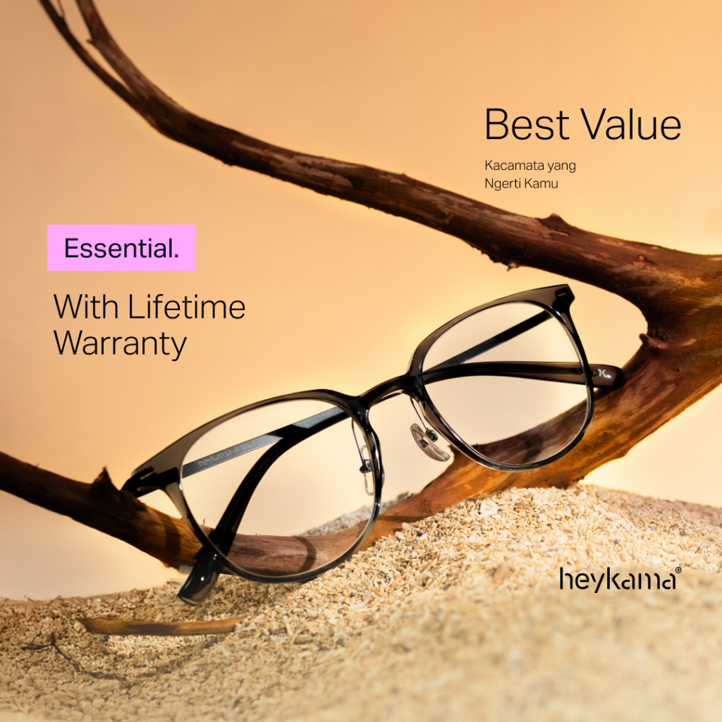 heykama - Frame Kacamata Iska - Serene Collection ( Kacamata Square )