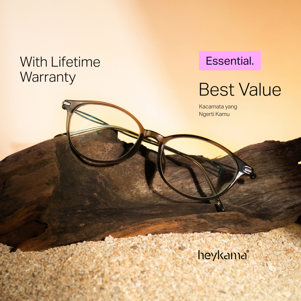 heykama - Frame Kacamata Giri - Serene Collection ( Kacamata Oval )